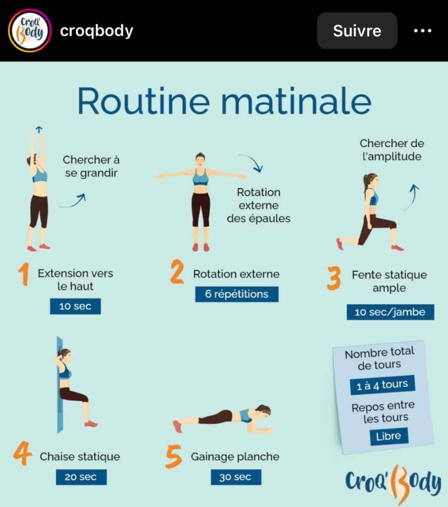ROUTINE MATINALE